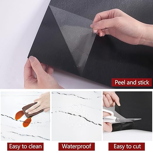 WESTICK White Peel and Stick Floor Tile Bathroom Waterproof Marble Vinyl Floor Tiles Self Adheisve Easy DIY Granite Flooring Tile for Kitchen Bedroom Dining Room 12" x 12" Jazz White