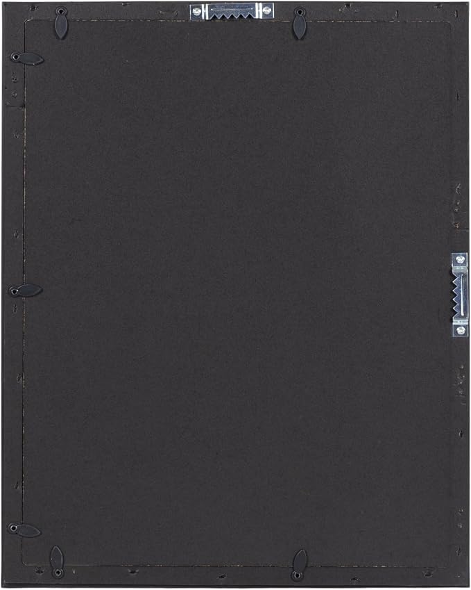 Kate and Laurel Adlynn Rectangle Picture Frame Set of 3; 11 x 14 matted to 5 x 7; Black; Modern Three-Piece Frame Set for Gallery Wall Frame Set in Living Room Wall Decor