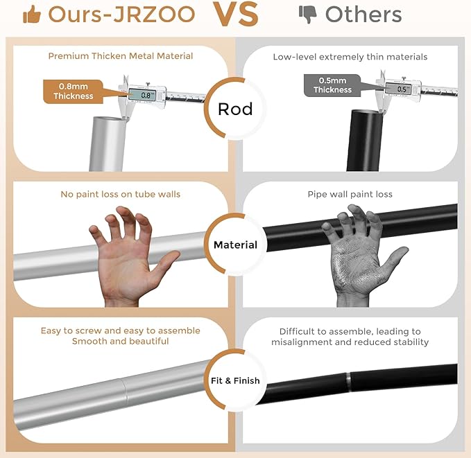 Silver Curtain Rod for Windows 18-45 Inches, 1 Inch Heavy Duty Adjustable Drapery Pole, Modern Window Treatment Rod with Decorative Square Finials, Easy Installation