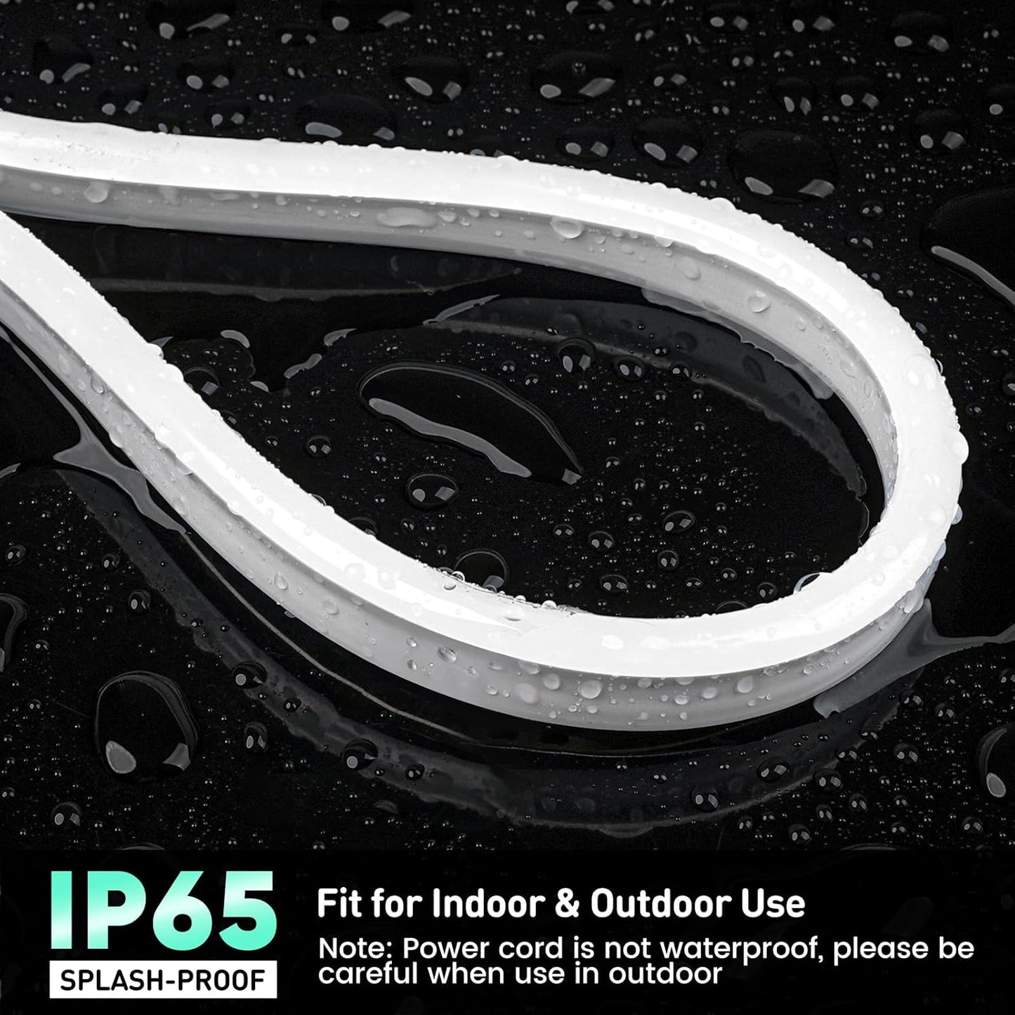 GZBtech RGB LED Neon Rope Lights 50FT/15M, AC 110-120V Waterproof Color Changing LED Rope with Remote Controller, Dimmable Multi Color Neon Rope Lighting for Indoor Outdoor Commercial Use