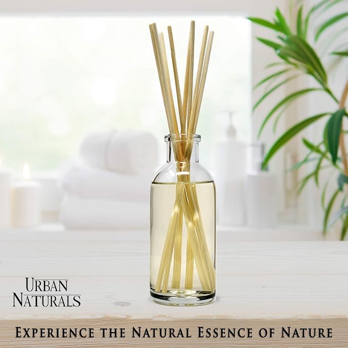 Urban Naturals Reed Diffuser Set, Sugar Cookies - Bathroom Shelf Décor | Freshly-Baked, Buttery Cookie with Ginger Vanilla Frosting, Great Kitchen Scent, Made in the USA
