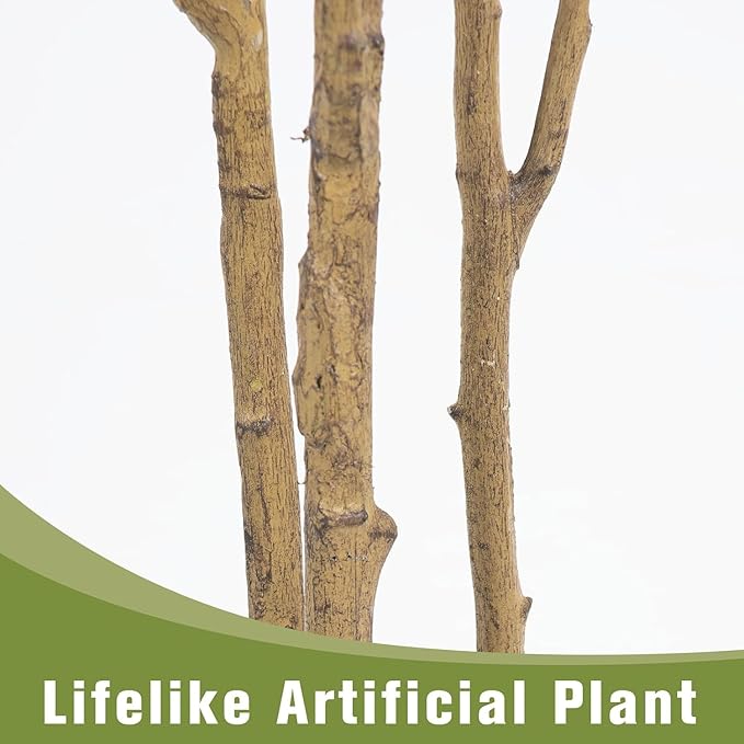 Artificial Fake Olive Tree 6FT Tall 2Pack with White Planter Faux Silk Olive Tree for Home Living Room Office Decor Faux Artificial Plants Indoor with Fruit & Free Moss