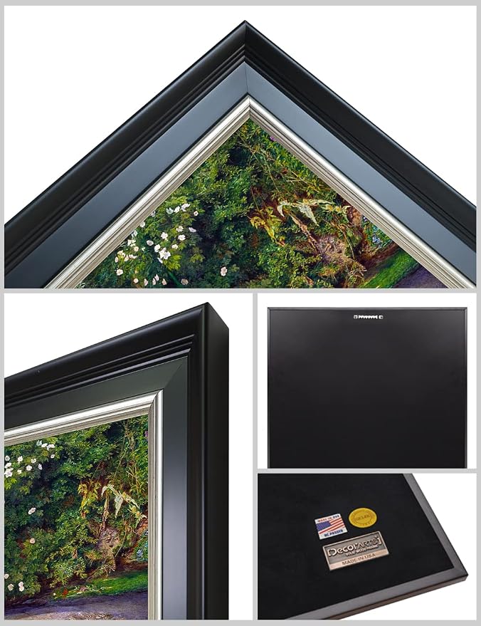 DECORARTS - Ophelia by John Everett Millais. Classical Style Solid Wood Framed, Giclee Prints Professionally Framed for Home and Office Decor. Ready to Hang. Total Size w/Frame: 21.25x15.25