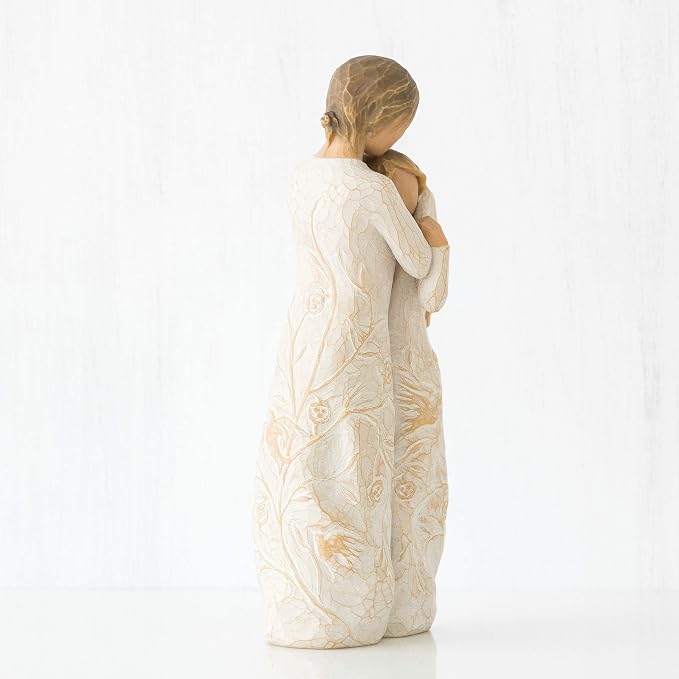 Willow Tree Close to me, Apart or Together, Always Close to me, Expresses Loving Relationships Between Mother and Daughter, Sisters or Friendships, Sculpted Hand-Painted Figure