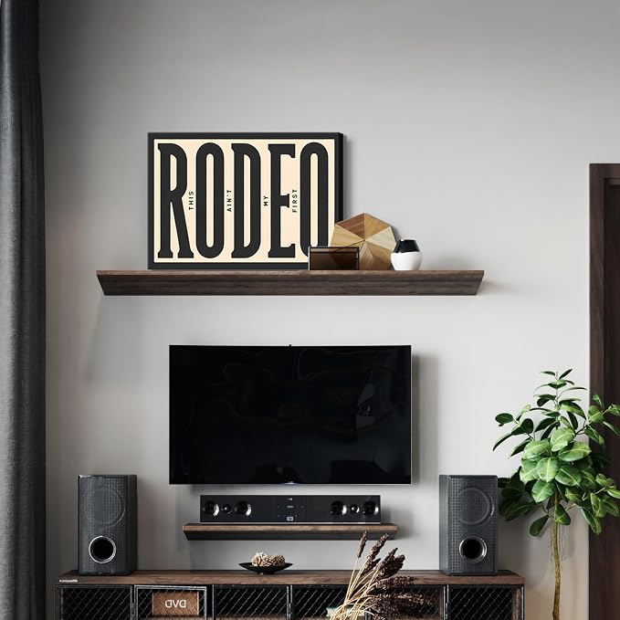 Framed Western Wall Art Vintage Southwestern Canvas Wall Decor This Ain't My First Rodeo Wall Art Southwestern Country Ranch Poster Trendy Modern Cowboy Cowgirl Picture Print(12x16in)