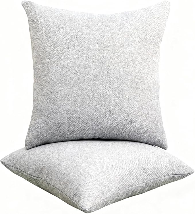 Throw Pillows with Inserts Included, 18x18 Couch Pillows for Living Room & Outdoor, Boho Decorative Pillows for Sofa, Bed, Patio, All-in-One Cushions, 2 Pack.