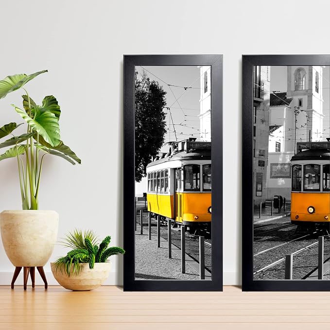 LaVie Home 10x24 Picture Frame Black, Panoramic Picture Frame for Wall Decoration, Classic Black Minimalist Style Suitable for Decorating Houses, Offices, Hotels（1 Pack）