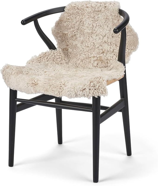 Nordic Sheep Real Sheepskin Rug Short Hair 2x3 ft | Bedside Rugs for bedrooms, Sofa, Chair or Dining Table | Each Sheepskin is Unique and Created by Nature | Small Fluffy Rug in Beige