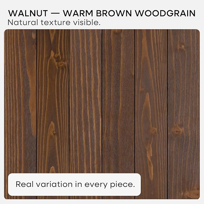 Homeforia Classic Walnut 20 inch Floating Shelf, High End Solid Real Wood Small 20inch Floating Shelves for Wall Mounted, 20in Floating Shelves, Heavy Duty Bracket, 20 X 6.5 X 1.75 inches, Set of 2