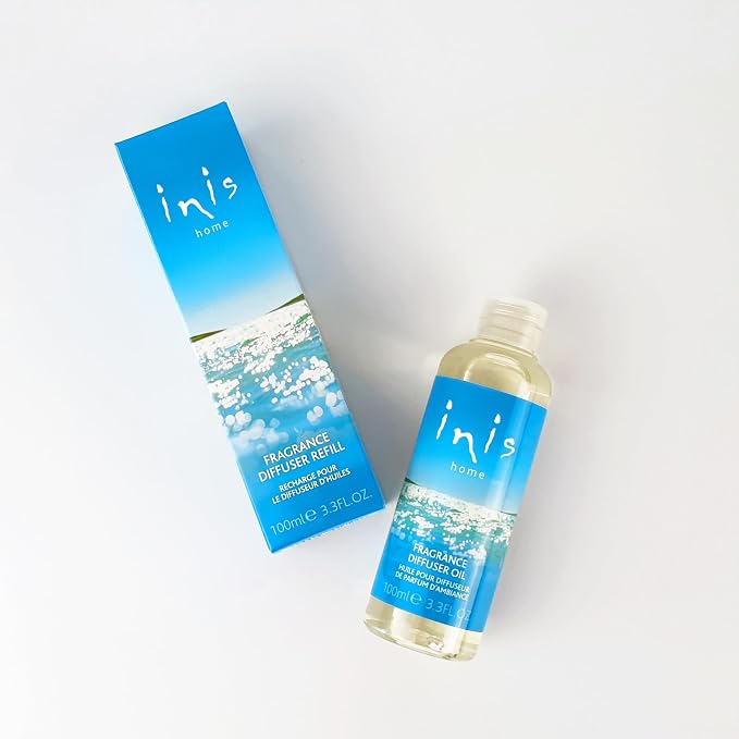 Inis the Energy of the Sea - Reed Diffuser Oil Refill, 3.3 fl oz | Ocean Fresh Reed Diffuser Oil Refill, Long Lasting Aquatic Home Fragrance