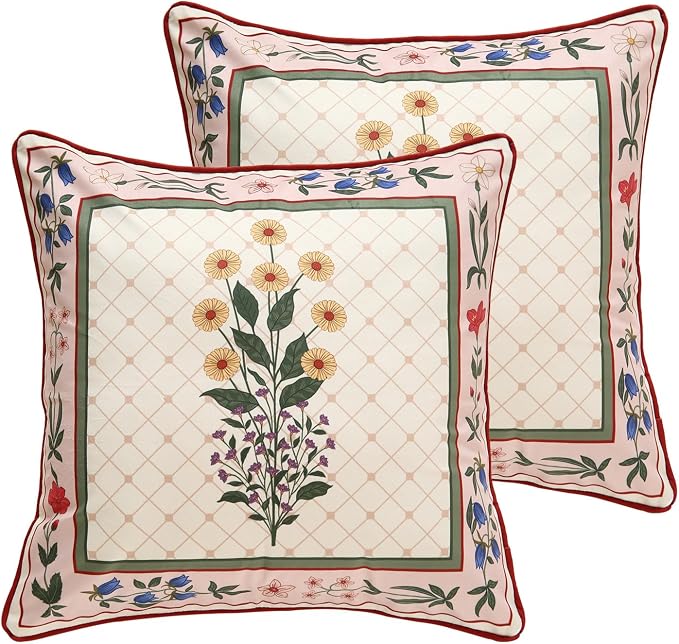 ISAENNE Designer Velvet Throw Pillow Cover,18"x18" Set of 2-Bertina B | Pillow Cover,Concealed Zipper Design,Dragonfly Pattern,Sofas,Bedroom,Living Room,Lounge Chairs,All Season Home Decor