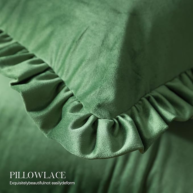 patdrea Designer Vintage Throw Pillow Covers 22"x22",Soft Velvet Durable Lumbar Pillows Cover,Farmhouse Decorative Pillow for Bed Living Room Car Outdoor Set (2 Pack Olive Green Square)