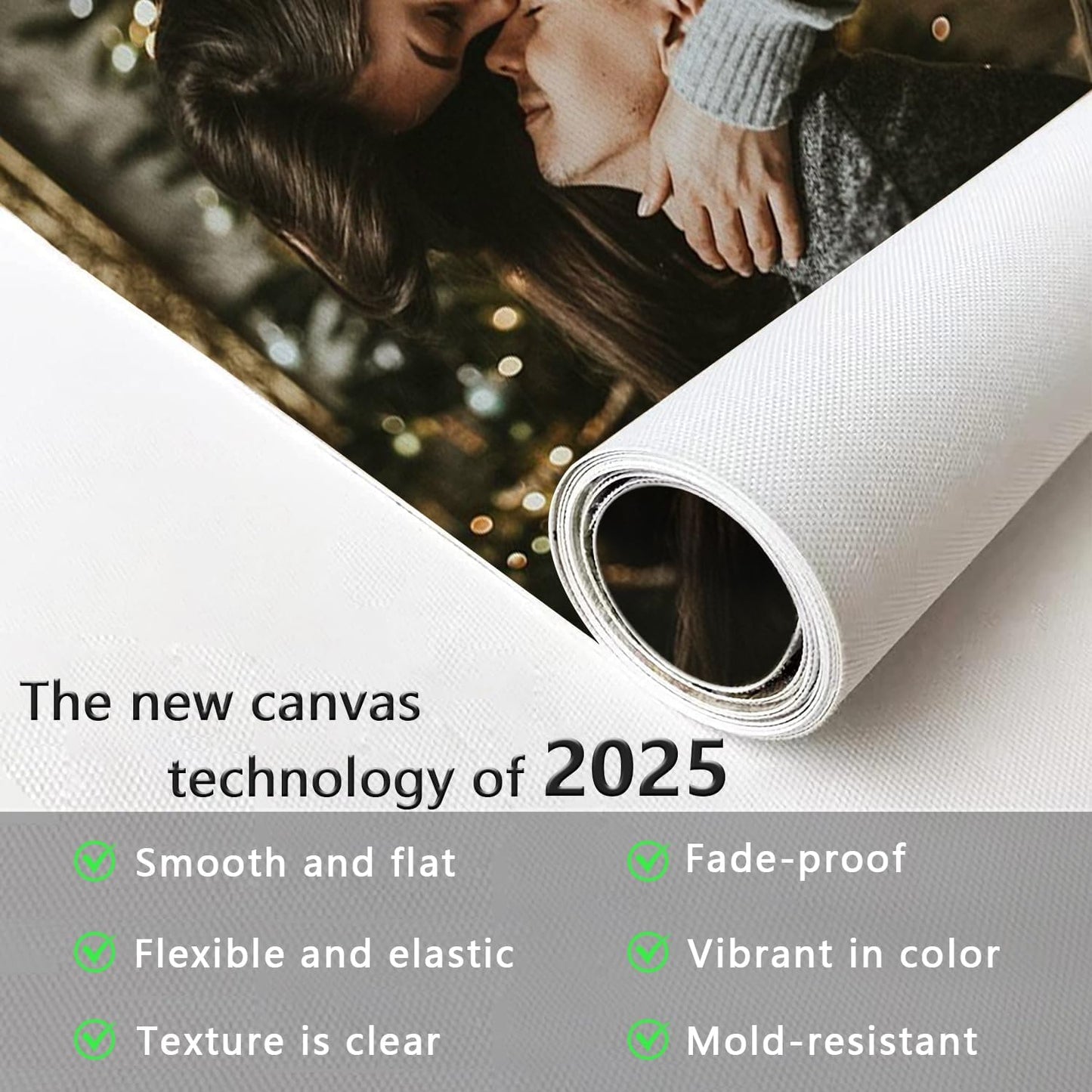 GZZFXXD Personalized Custom27''x40'' Canvas Prints with Your Photo/your Image Large Wallart Wall Decor for Bedroom Dining room Living room Children's room(Unframed)