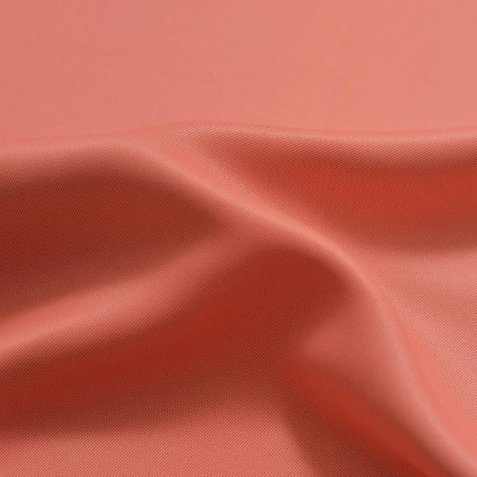 Yakamok Ombre Curtains Coral and Greyish White for Living Room,52Wx84L | Room Darkening Curtains 84,Thermal Insulated Gradient Color Drape,Light Blocking Grommet Window Curtains for Bedroom,2 Panels