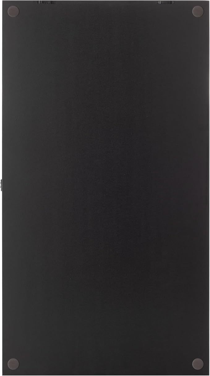 Gallery Solutions - Black Wall-Mounted - Curio & Shot Glass Display Case - 17"x32" Glass Door - Bar Accessories - Collectible - Miniature Glassware - Bar Accessories