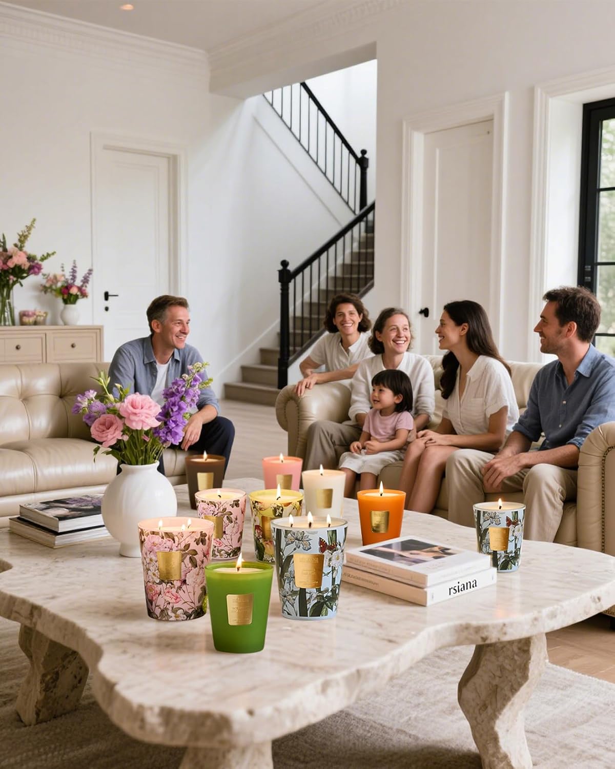 M&SENSE Jasmine Candles Highly Scented 3 Wick 35oz 150 Hours Burn Extra Large Jar Candles for Women, Natural Soy Wax Aromatherapy Candle for Stress Relief, Meditation, Yoga, Spa