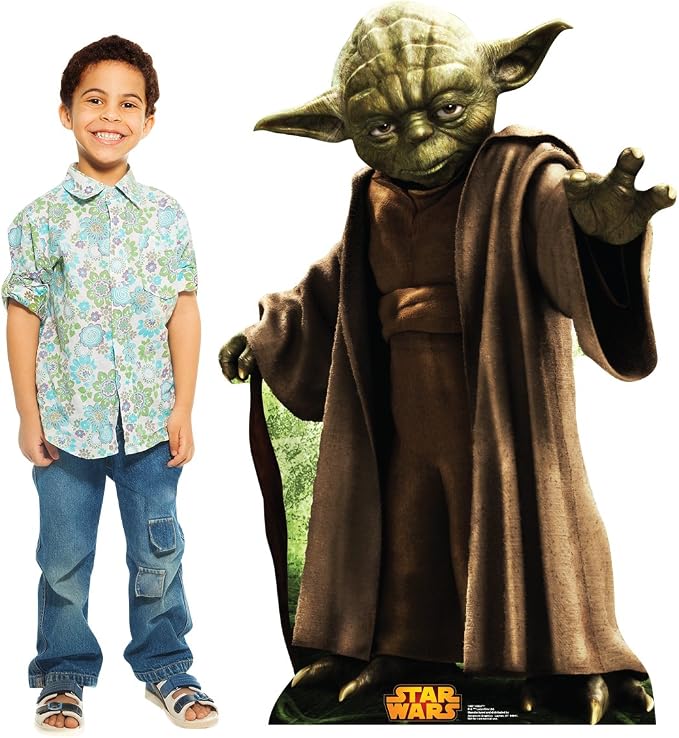 Cardboard People Yoda Life Size Cardboard Cutout Standup - Star Wars Classics Retouched