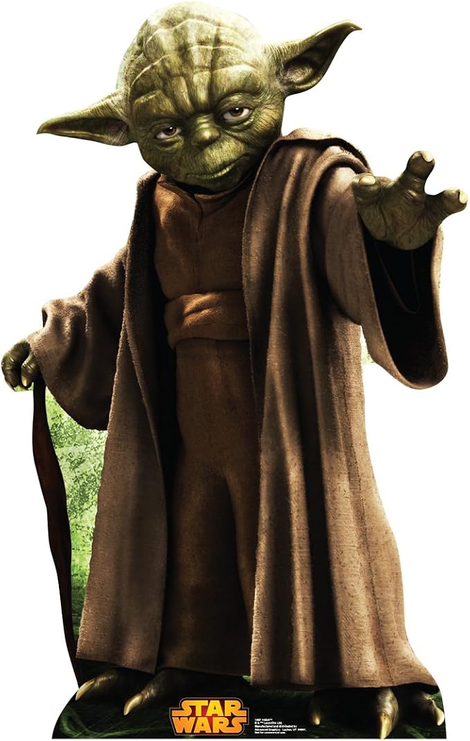 Cardboard People Yoda Life Size Cardboard Cutout Standup - Star Wars Classics Retouched