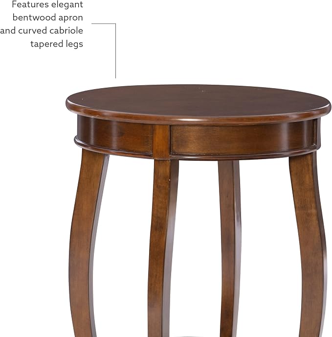 Powell Furniture Powell Hazelnut Round Shelf Table,, 18"L x 18"W x 24"H