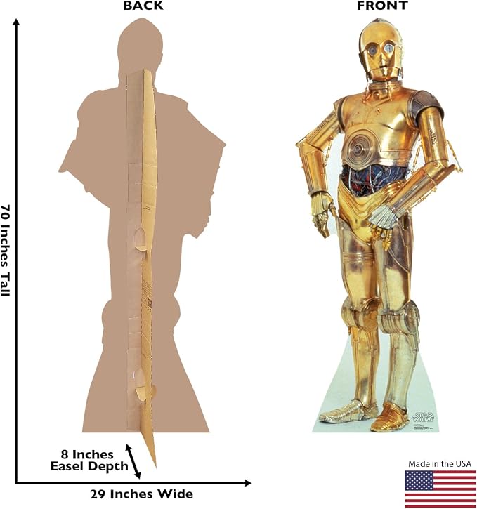 Cardboard People C-3PO Life Size Cardboard Cutout Standup - Star Wars Classics (IV - VI)