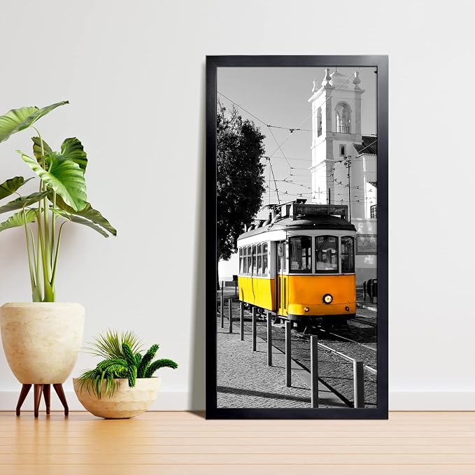 LaVie Home 18x36 Picture Frame Black, 18 x 36 Panoramic Picture Frame for Wall Decoration, Classic Black Minimalist Style Suitable for Decorating Houses, Offices, Hotels（1 Pack）