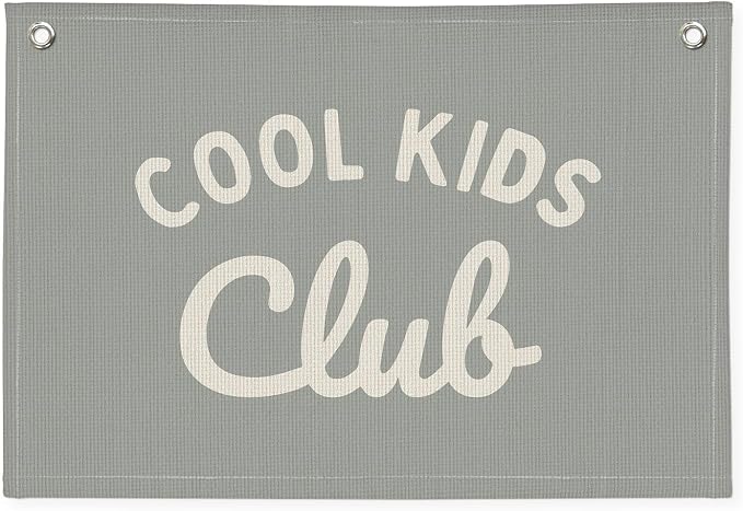 Playroom Wall Decor, Kids Playroom Decor Cool Kids Club Canvas Banner Wall Hanging Banner Flag, Classroom Decorations