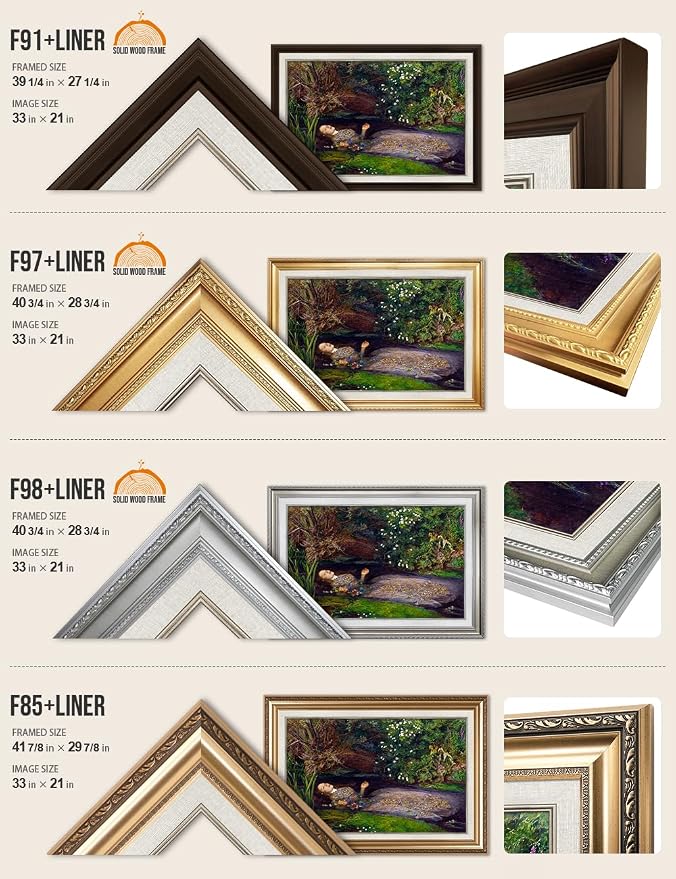 DECORARTS - Ophelia by John Everett Millai. World Famous Painting Reproduction. Giclee Prints in Classic Golden Frame Ready to Hang