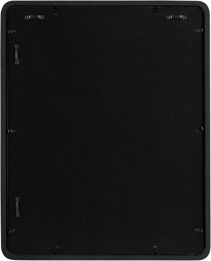Kate and Laurel Inglewood Modern Wall Picture Frame Set of 3; 16x20 matted to 8x10; Black; Three-Piece Frame Set for Gallery Wall Accent Set in Living Room Decor