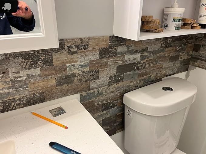 2026 New Upgrade Peel and Stick Backsplash Tile, Peel and Stick 11.34" X 11.57" Wall Tile for Kitchen, Bathroom, Fireplace, Laundry (Nature Light, 10 Packs)