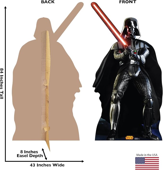 Cardboard People Darth Vader Life Size Cardboard Cutout Standup - Star Wars Classics Retouched