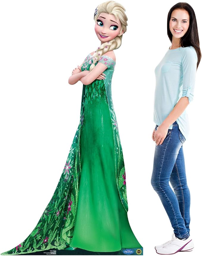 Cardboard People Elsa Life Size Cardboard Cutout Standup - Disney's Frozen Fever (2015 Short Film)