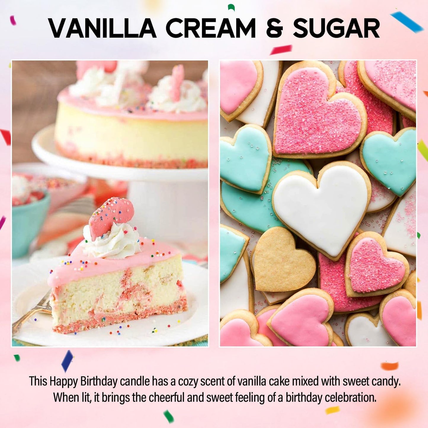 Sweet 16 Birthday Candles for Women - 9 oz Happy Birthday Candle with Vanilla Birthday Cake Scent, Gifts for Women & Men, Friendship Ideas