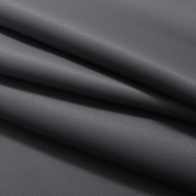 Yakamok Ombre Curtains Black and Greyish White for Living Room,70Wx84L | Room Darkening Curtains 84,Thermal Insulated Gradient Color Drape,Light Blocking Grommet Window Curtains for Bedroom,2 Panels