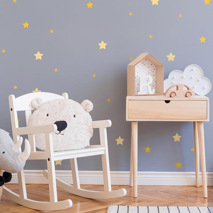 Removable Wall Decals for Kids Room – Peel and Stick Wall Stickers for Girls & Boys Bedroom, Playroom & Nursery – Easy to Apply Wall Decor - Stars