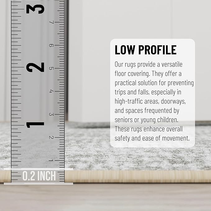 Ottomanson Aisle Runner Rug 2'7" x 48' – Soft Non-Slip Rug, Low Pile Carpet for Hallways, Events, Churches & Extra-Long Indoor Spaces, Solid Beige
