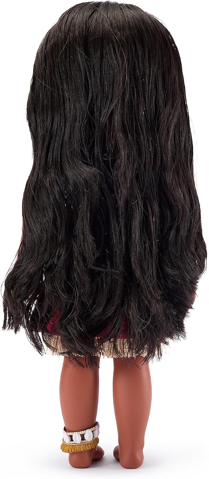Disney Store Official Moana Once Upon a Story Doll - Disney Princess Toys Featuring Reflective Eyes with 3D Pupil and Iris, Detailed Costume, Hair Comb - Comes in Display Box - 16 Inches