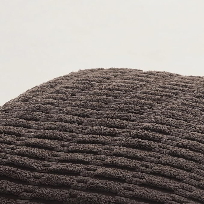 Fancy Homi 4 Packs Decorative Throw Pillow Covers for Living Room Couch Bed, Modern Farmhouse Boho Home Décor Accent Cushion Case, 20" x 20", Dark Brown