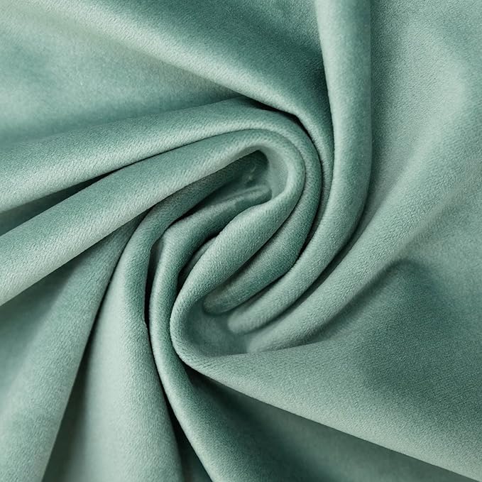 Decorative Velvet Throw Pillow Covers for Couch Sofa Bedroom,Soft Solid Cushion Covers Set of 2,14x14 inch,Sage