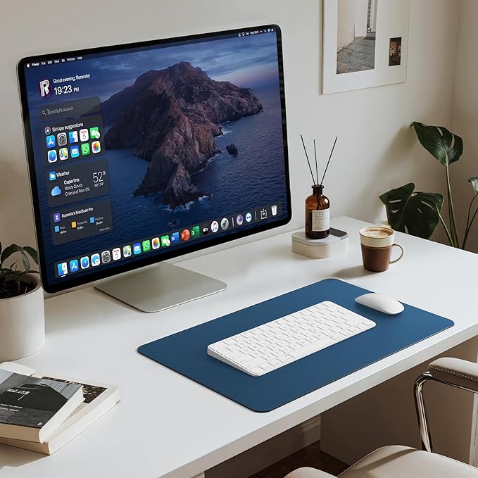 Jotsome Leather Desk Pad Mat, Non-Slip Desk Blotter Pad - Desk Protector for Office, Home, Lap Desk, Laptop, and Desktop