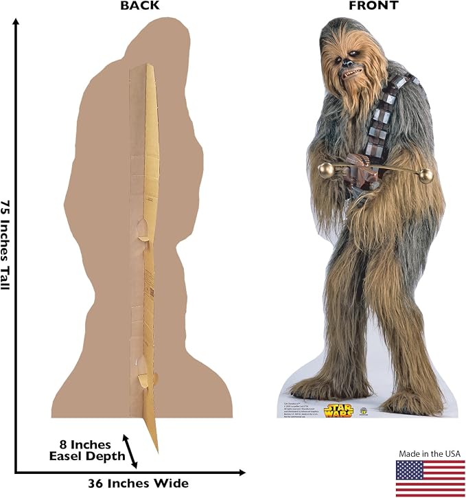 Cardboard People Chewbacca Life Size Cardboard Cutout Standup - Star Wars Classics (IV-VI)