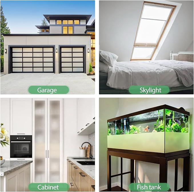 STATINT Window Privacy Film Frosted Glass Sun Blocking UV Protection Window Clings Bathroom Self Adhesive Static Cling Glass Stickers for Home Office, 45.2 Inch X 13.1 Feet