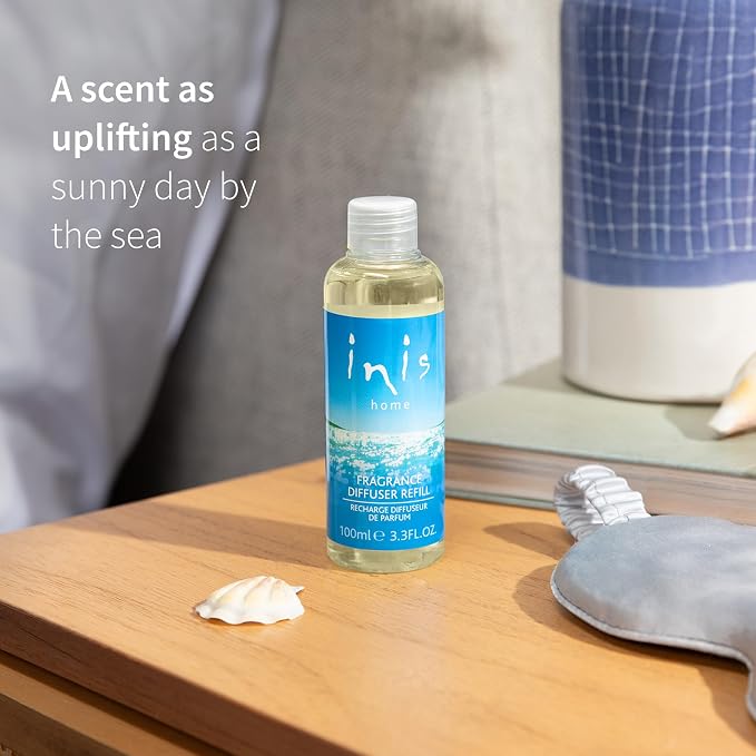 Inis the Energy of the Sea - Reed Diffuser Oil Refill, 3.3 fl oz | Ocean Fresh Reed Diffuser Oil Refill, Long Lasting Aquatic Home Fragrance