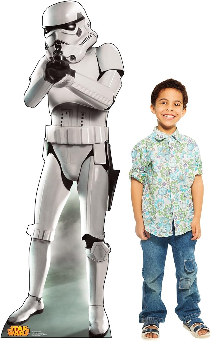 Cardboard People Storm Trooper Life Size Cardboard Cutout Standup - Star Wars Classics Retouched