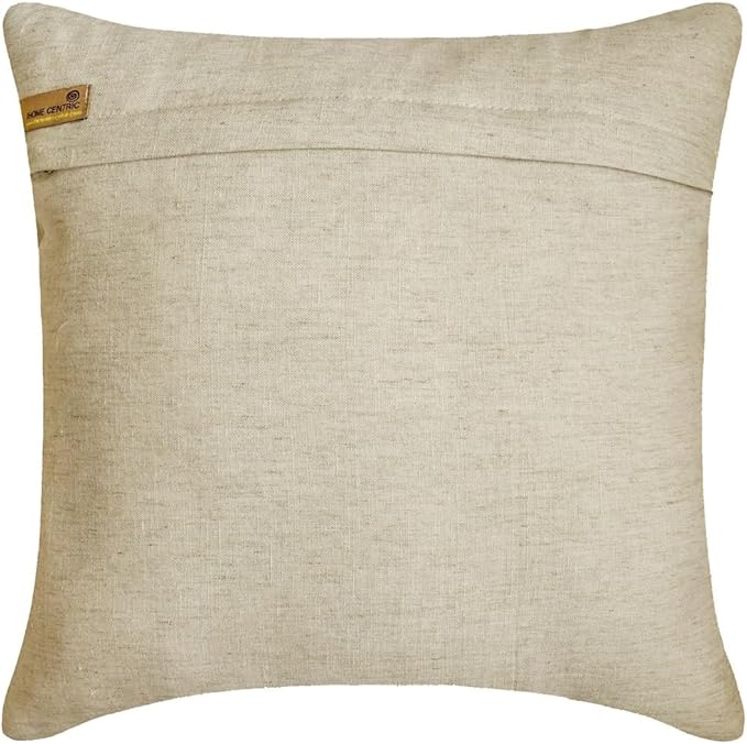 The HomeCentric Striped Decorative Throw Pillow Covers 12" x 12" | Modern Velvet Cushion Cover | Patchwork Emerald Green Pillowcases for Couch, Sofa, Bed, or Living Room - Velvet Band Emerald