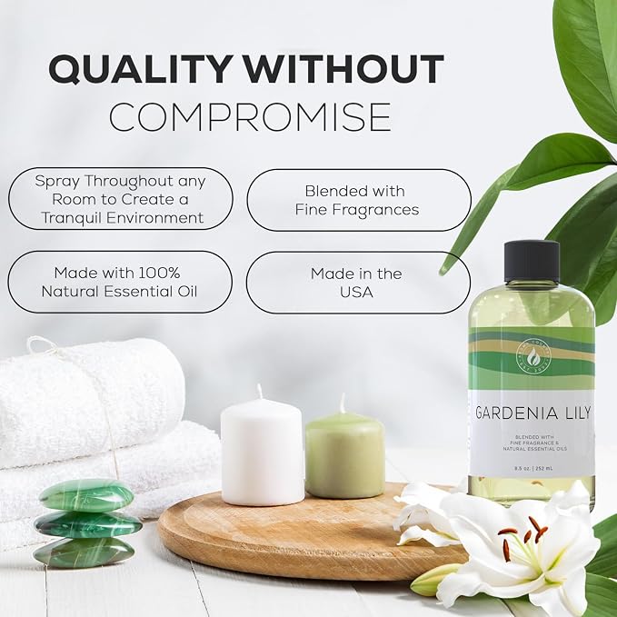 Aroma Country Kevra Luxury Diffuser Oil Refill (8.5 Fl Oz) | Hotel-Inspired • Long-Lasting Home Fragrance • for Aromatherapy, Reed Diffusers, Diffuser Machines & Room Sprays