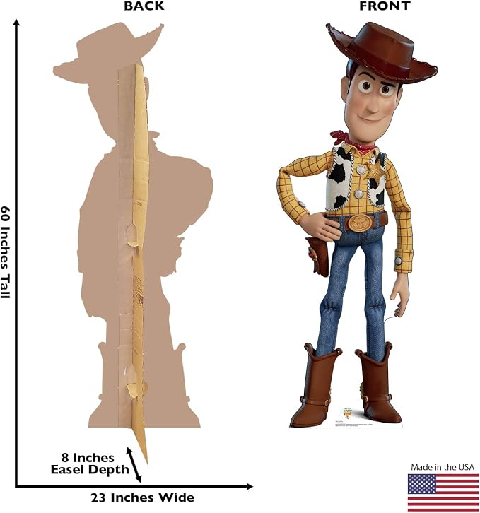 Cardboard People Woody Life Size Cardboard Cutout Standup - Disney Pixar Toy Story 4 (2019 Film)