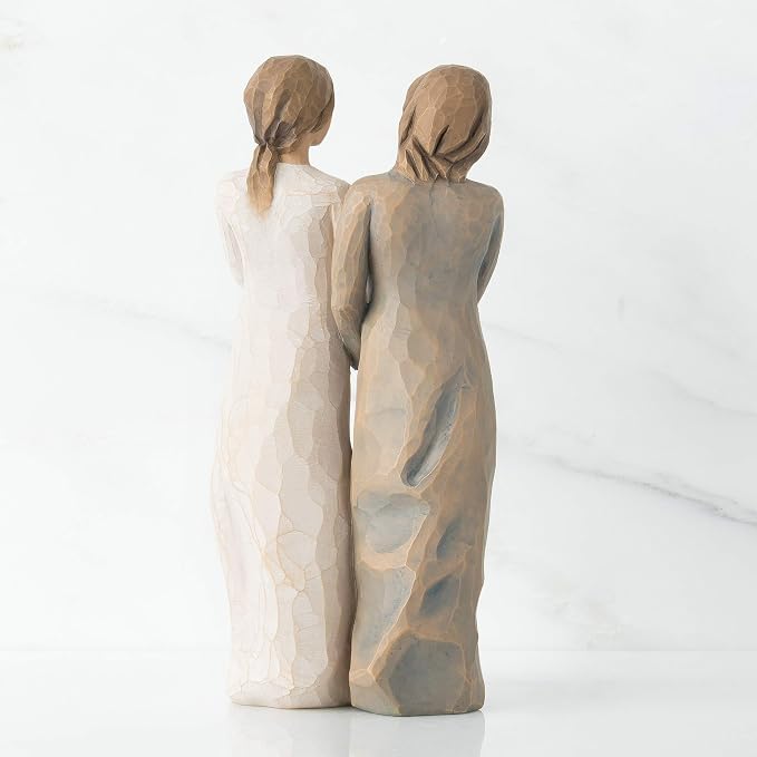 Willow Tree My Sister, My Friend, Walk with me. and Along The Way, We'll Share Everything, A Gift to Celebrate Supportive Friendships Among Women, Sisters, Co-Workers, Sculpted Hand-Painted Figure