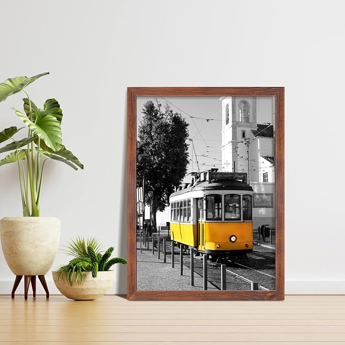LaVie Home 20x27 Picture Frame Brown, Puzzles Frame for Wall Decoration, Classic Brown Minimalist Style Suitable for Decorating Houses, Offices, Hotels, Puzzles Posters Photos or Artwork（1 Pack）