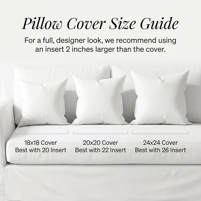Jillien Harbor “The Juliet” Floral Block Print Pillow Cover – Soft Blue and Off-White Decorative Throw Pillow Cover – Grandmillennial Home Decor, 20" x 20"
