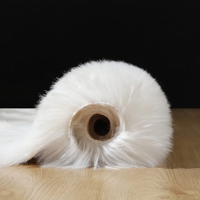 White Faux Fur Rug Fluffy Sheepskin Area Rug,2x4 Ft Ultra Soft Shaggy Plush Rug for Bedroom Bedside Living Room Nursery Kids Room